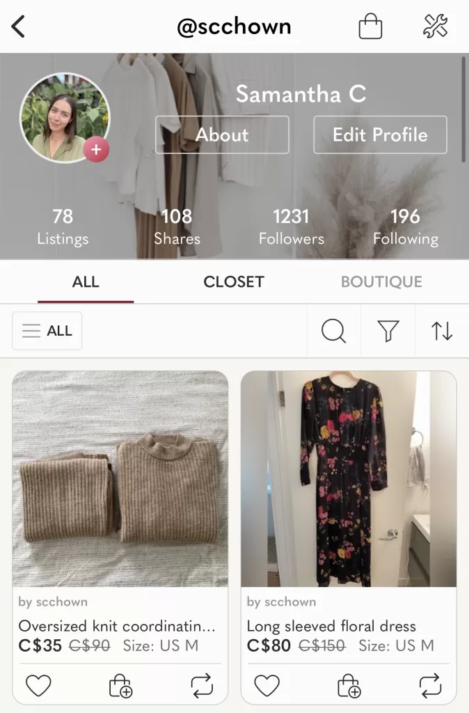 Poshmark Closet 2