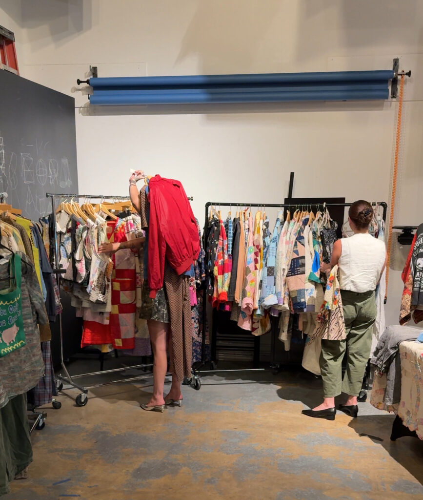 Shoppers at a Material Union event